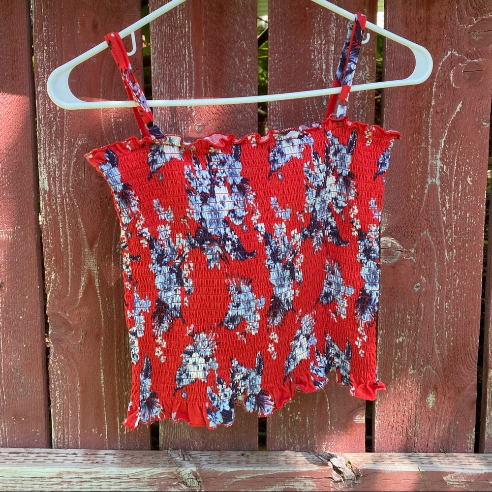 Hawaiian design tube top